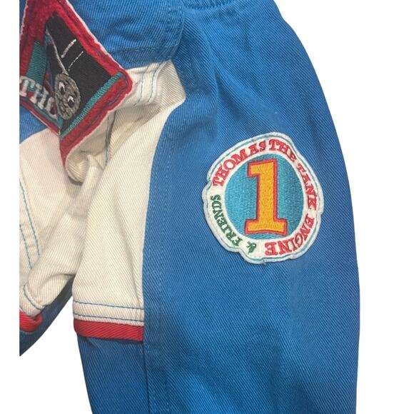 HTF Vintage 90s Thomas the Tank Engine Jacket 4T Patches Bomber Doe Spun Company - Picture 8 of 16